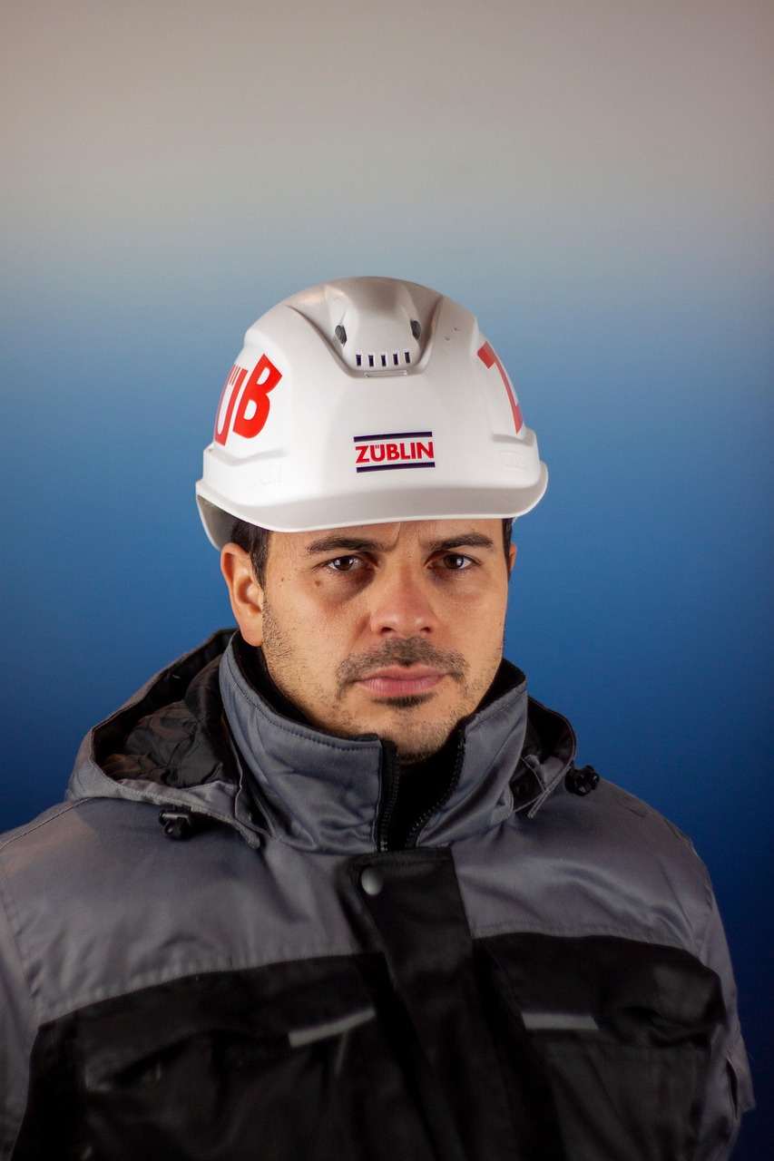 man, construction worker, helmet, construction site, handyman, worker, portrait